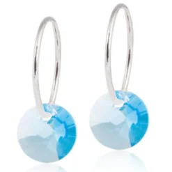 Blomdahl Örhängen Round Aquamarine 15‑1248‑05