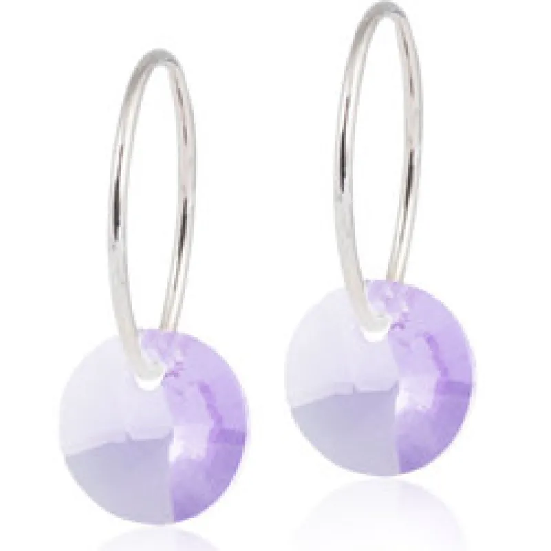 Blomdahl Örhängen Round Violet 15‑1248‑26
