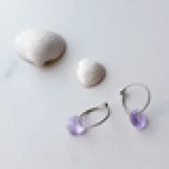 Blomdahl Örhängen Round Violet 15‑1248‑26