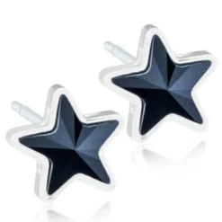 Blomdahl Örhängen Star Jet 15‑0108‑07