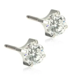 Blomdahl Örhängen Tiffany CZ White 5 mm 15‑1404‑30