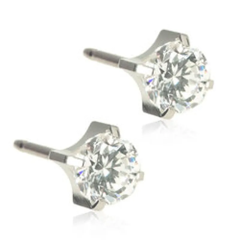 Blomdahl Örhängen Tiffany CZ White 5 mm 15‑1404‑30