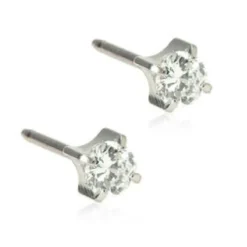 Blomdahl Örhängen Tiffany CZ White 4 mm 15‑1403‑30