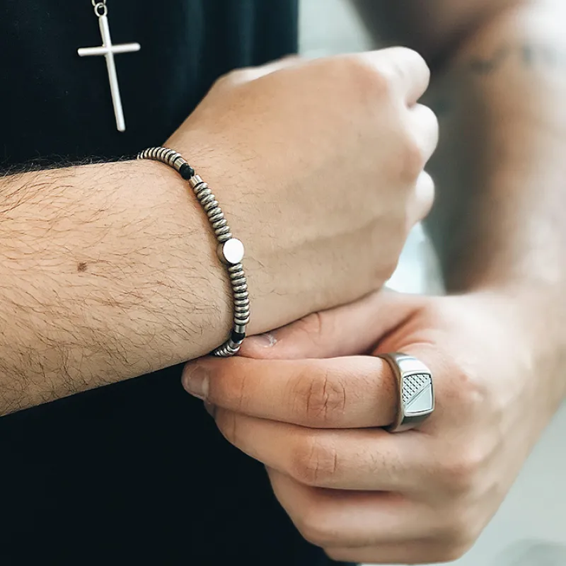 Armband By Billgren , länk, guld/stål – 8207