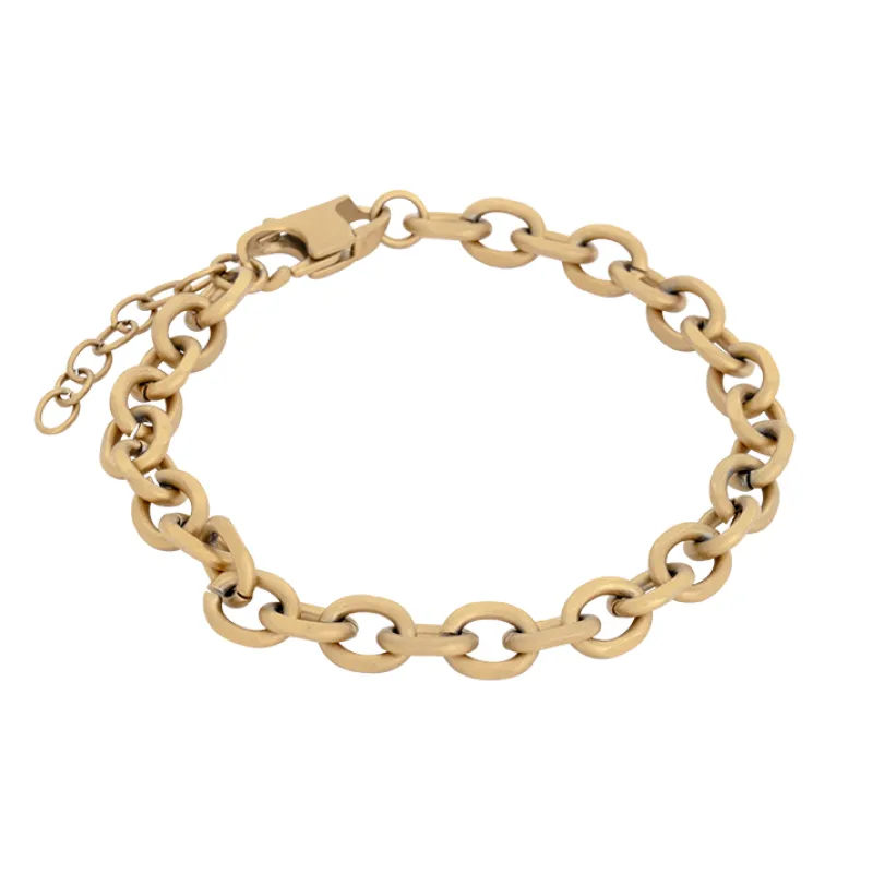 Armband By Billgren slänk, rostfritt stål, guld – 8222
