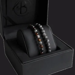 Armband By Billgren sset, beads, jord/grå – 8115-8139