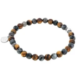 Armband By Billgren sset, beads, jord/grå – 8115-8139