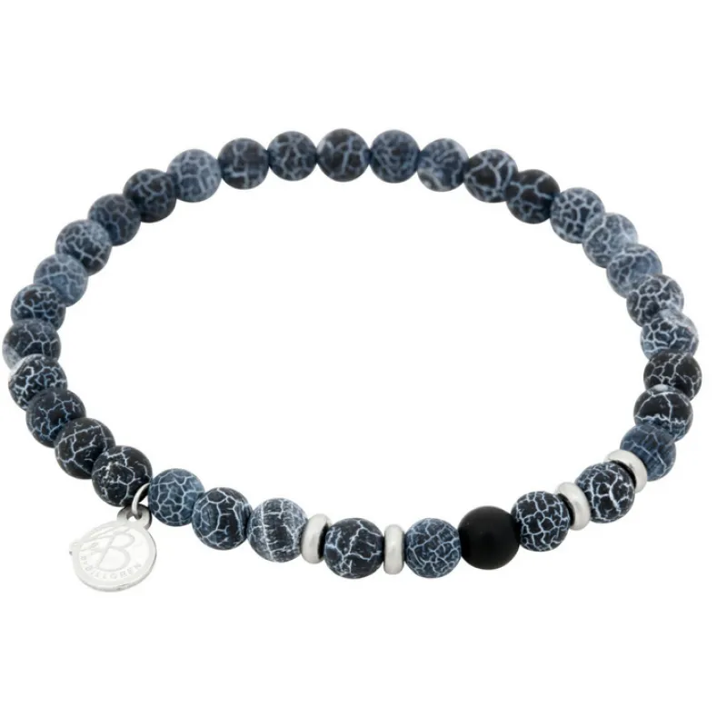 Armband By Billgren sset, beads, blå/svart – 8158-8137