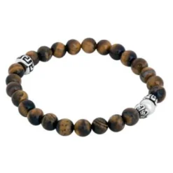 Armband By Billgren Beads, brun/silver – 8918