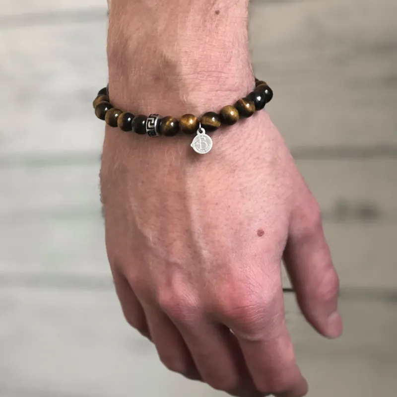 Armband By Billgren Beads, brun/silver – 8918