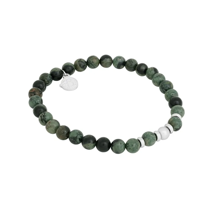 Armband By Billgren Beads, galaxy stone, grön – 8213