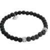 Armband By Billgren Beads, Lavasten/Onyx, svart – 8172