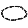 Armband By Billgren Beads, mattsvart/stål – 8945