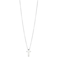 By Billgren Halsband, litet kors, stål/silver – 9121
