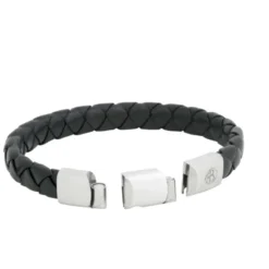 Armband By Billgren Läder, dubbel, brun/grå – 8216