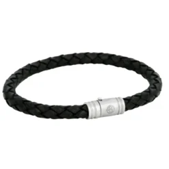 Armband By Billgren Läder, dubbel, brun/grå – 8216