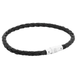 Armband By Billgren Läder, dubbel, brun/grå – 8216