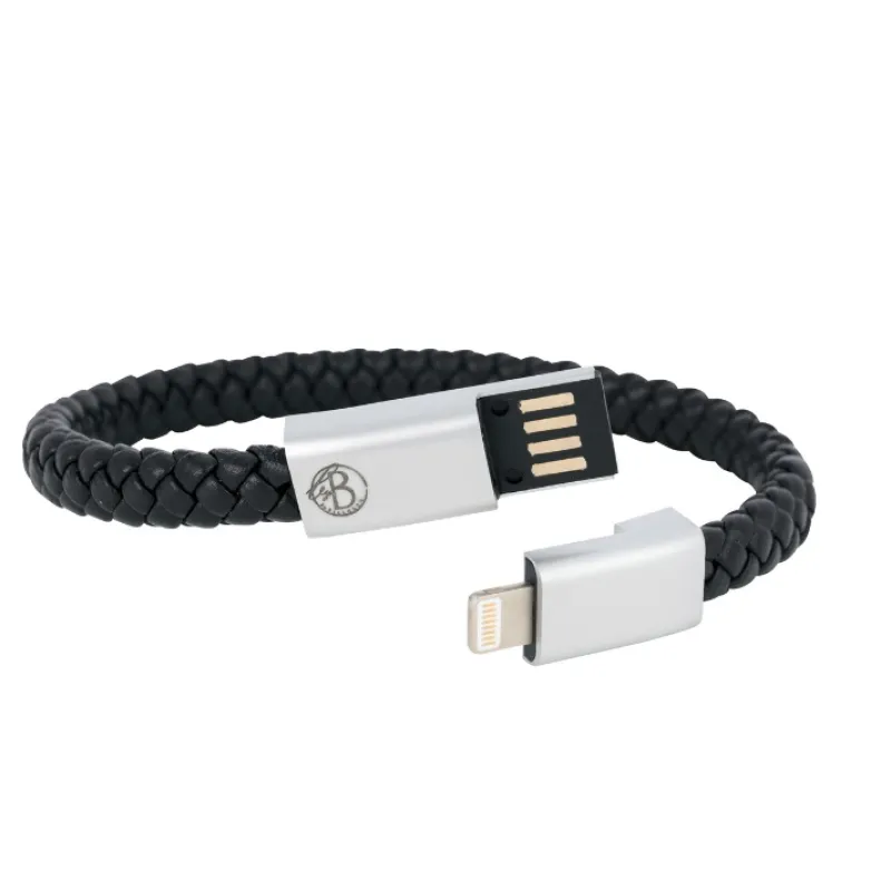 Armband By Billgren Läder, dubbel, brun/grå – 8216