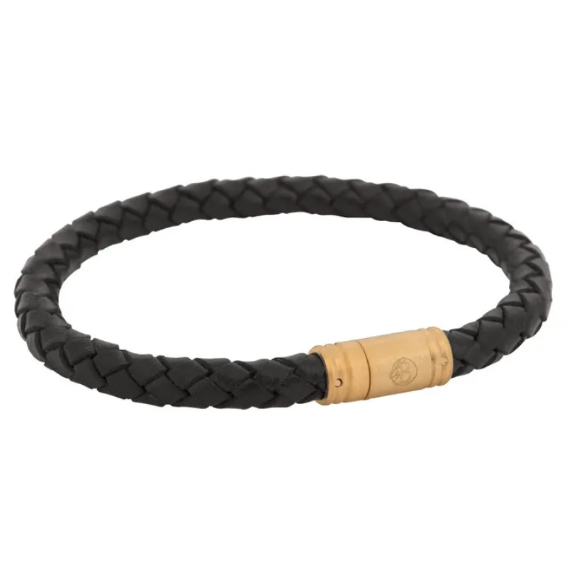 Armband By Billgren Läder, dubbel, brun/grå – 8216