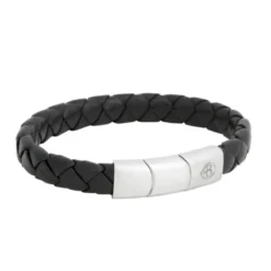 Armband By Billgren Läder Flätat Svart – 8145
