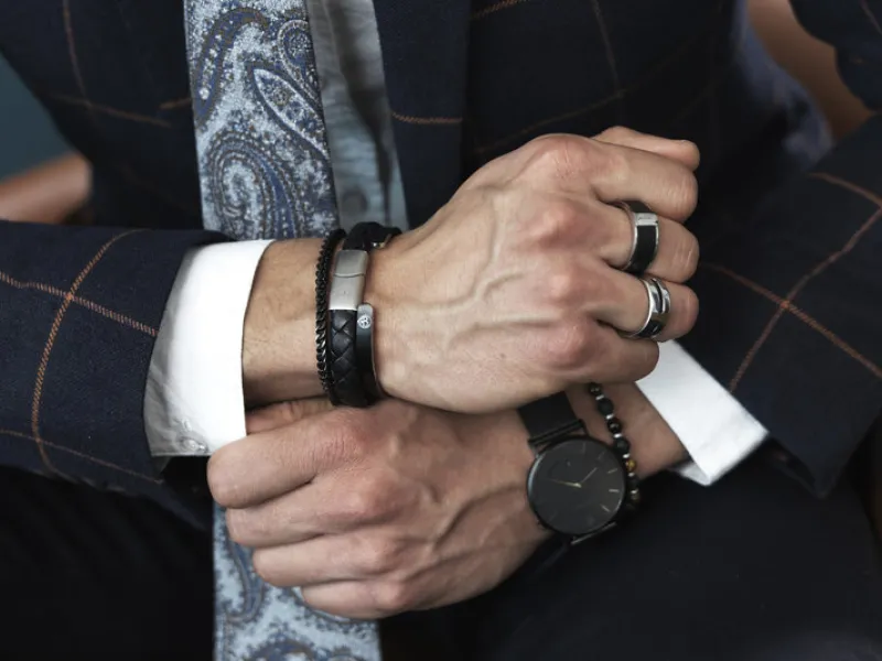 Armband By Billgren Läder Flätat Svart – 8145