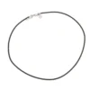 By Billgren Läderhalsband, Flätat, Svart – 9171