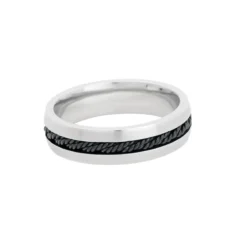 By Billgren Ring, svart kedja, stål – 5613