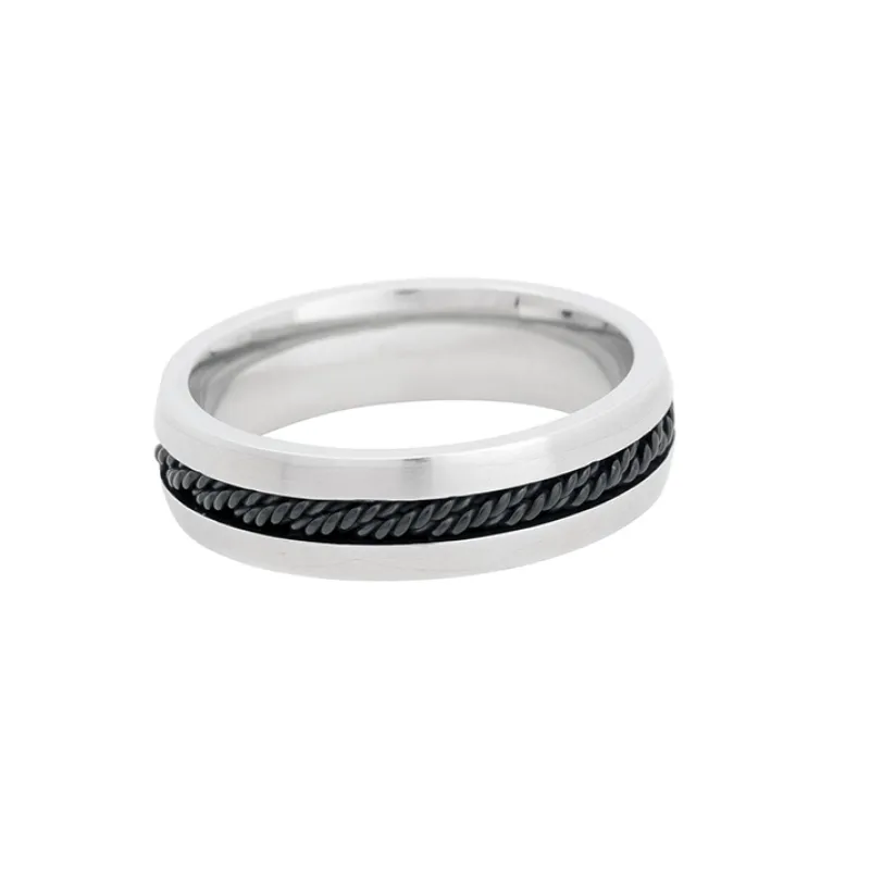 By Billgren Ring, svart kedja, stål – 5613