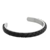 Armband By Billgren Stål, läder, svart – 8165