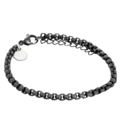 Armband By Billgren Stål, länk/kulor, silver – 8156