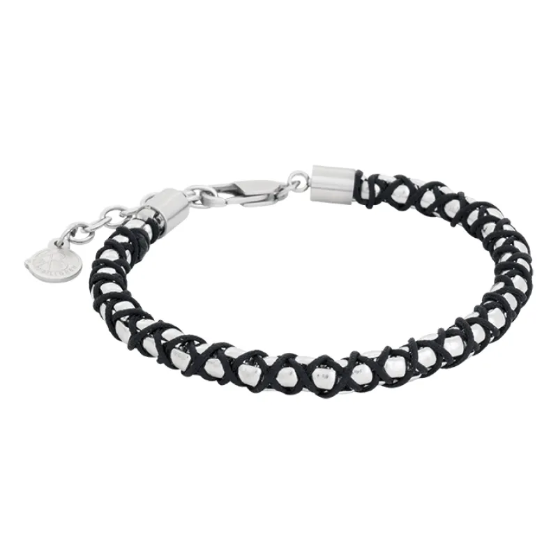 Armband By Billgren Stål, svart rep – 8224