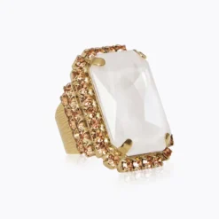 Caroline Svedbom Alexa Ring / Electric White Combo (Guld)