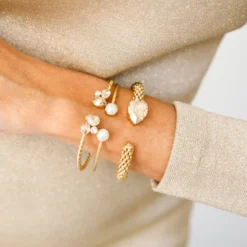 Caroline Svedbom Armband Caroline Svedbom Alisia Armband / Golden Combo (Rhodium)