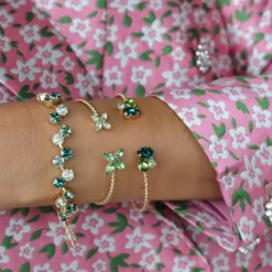Caroline Svedbom Armband Caroline Svedbom Alisia Armband / Green Combo (Gold)