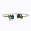 Caroline Svedbom Armband Caroline Svedbom Alisia Armband / Green Combo (Rhodium)