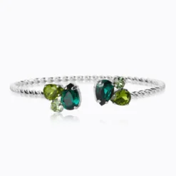 Caroline Svedbom Armband Caroline Svedbom Alisia Armband / Green Combo (Rhodium)