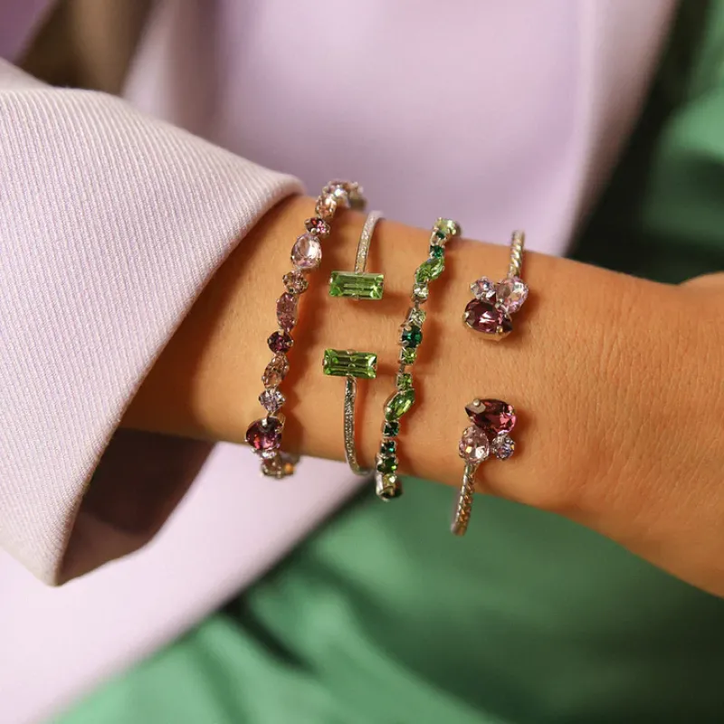 Caroline Svedbom Armband Caroline Svedbom Alisia Armband / Violet Combo (Rhodium)