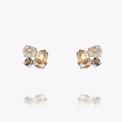 Caroline Svedbom Alisia Örhängen/ Greige Combo (Rhodium)