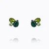 Caroline Svedbom Alisia Örhängen / Green Combo (Rhodium)
