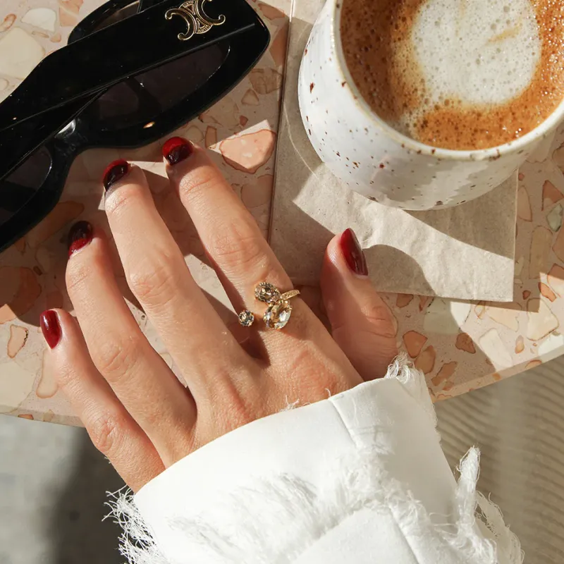 Caroline Svedbom Ringar Caroline Svedbom Alisia Ring / Golden Combo (Rhodium)