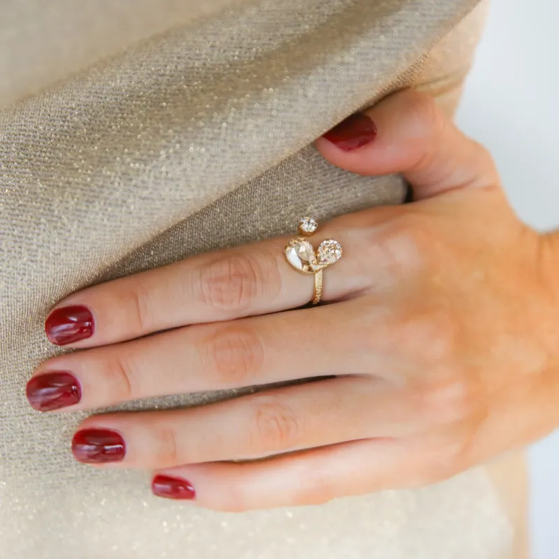 Caroline Svedbom Ringar Caroline Svedbom Alisia Ring / Golden Combo (Rhodium)