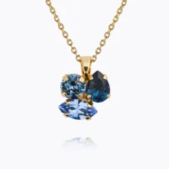 Caroline Svedbom Ana Halsband, Denimblue Combo – Guld