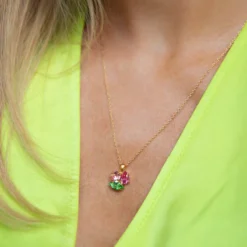 Caroline Svedbom Halsband Caroline Svedbom Ana Halsband / Tropicana Combo (Rhodium)