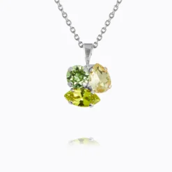 Caroline Svedbom Halsband Caroline Svedbom Ana Halsband / Lime Combo (Rhodium)