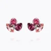 Caroline Svedbom Ana örhängen, Dark Rose Combo – Rhodium
