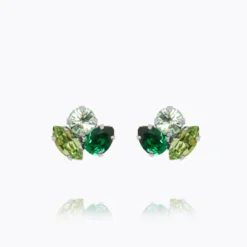 Caroline Svedbom Ana Örhängen / Majestic Green Combo (Rhodium)