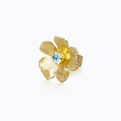 Caroline Svedbom Ringar Caroline Svedbom Anemone / Aquamarine Ring (Guld)