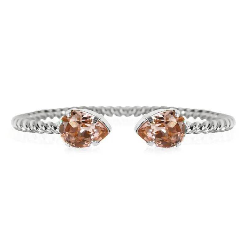 Caroline Svedbom Armband Mini Drop Rhodium / Vintage Rose