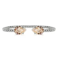 Caroline Svedbom Armband Mini Drop Rhodium / Silk