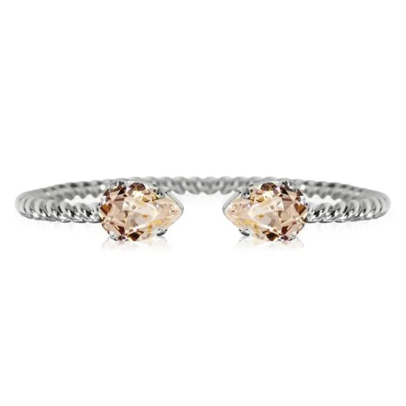 Caroline Svedbom Armband Mini Drop Rhodium / Silk